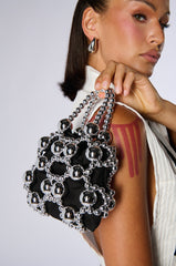 KEEP ME CLOSE CHROME PURSE