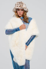 ULTRA LUX FAUX FUR OVERSIZED SCARF