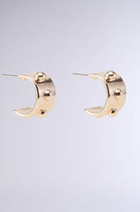 CHUNKY GOLD HOOP EARRING