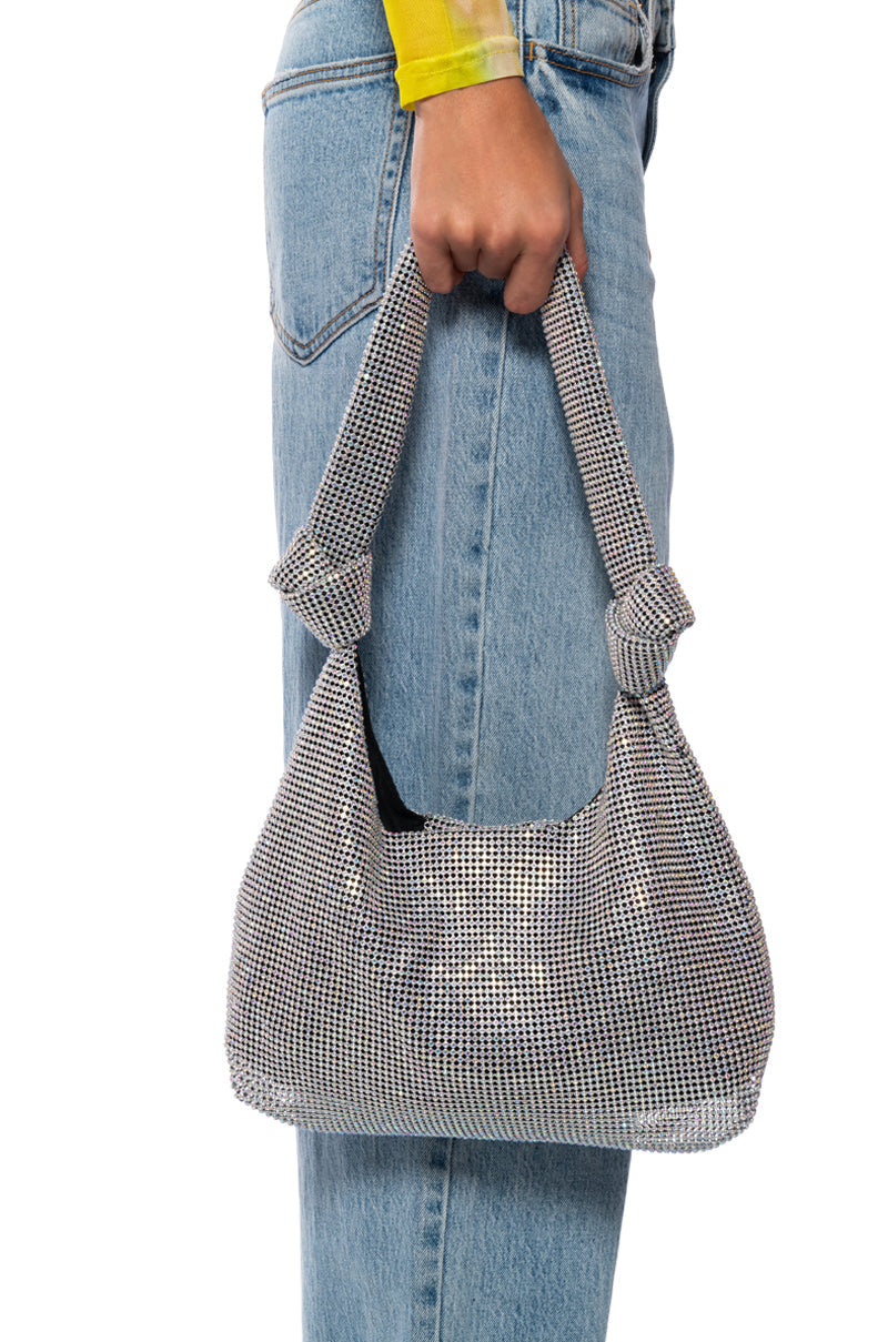 LUIGI SHOULDER BAG IN SILVER
