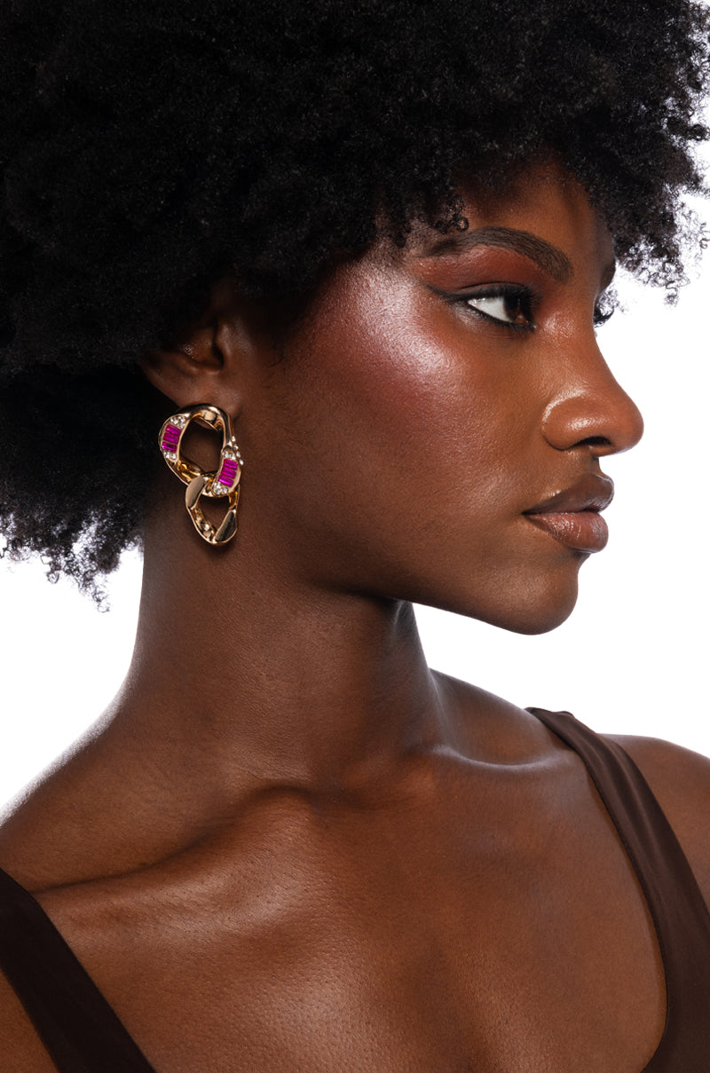 BABY BAGUETTE EARRING