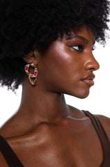 BABY BAGUETTE EARRING