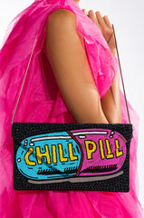 CHILL PILL BEADED CLUTCH