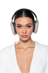 CITY GURL RHINESTONE HEADPHONE COVERS