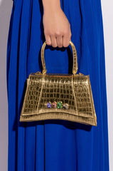 GOLD BAR BEJEWELED BATWING BAG