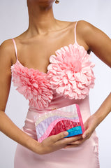 HAPPY GO LUCKY ACRYLIC CLUTCH