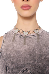 HEART ON LOCK NECKLACE