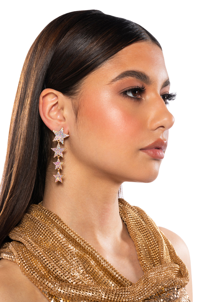 I SHINE STARS EARRING IN GOLD