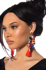 IS THERE AN ECHO IN HERE BEADED EARRINGS