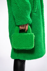 JESSIE SHERPA GREEN PURSE