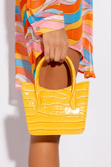 JUST LIKE CHEDDAR CROC PURSE