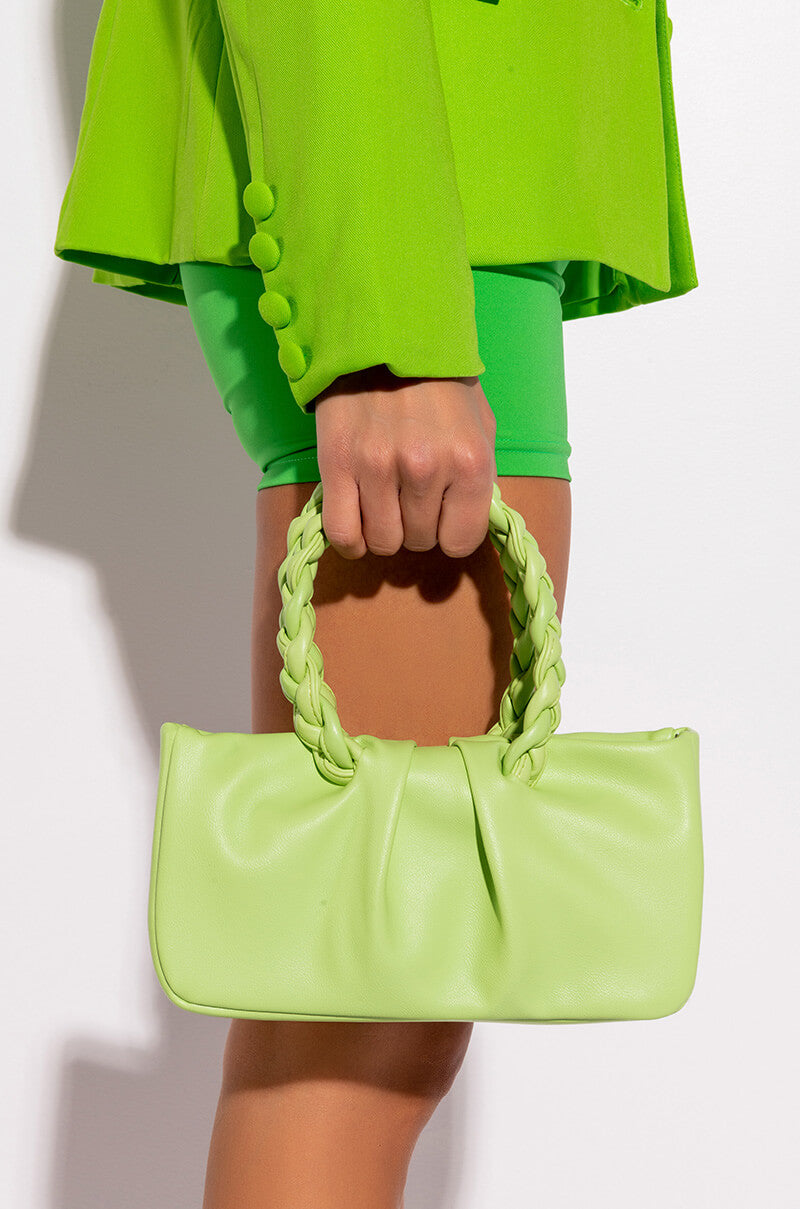 LARISSA LIME BRAID PURSE