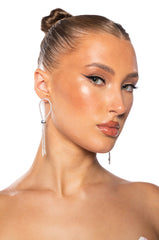 SLIDER EARRING IN SILVER
