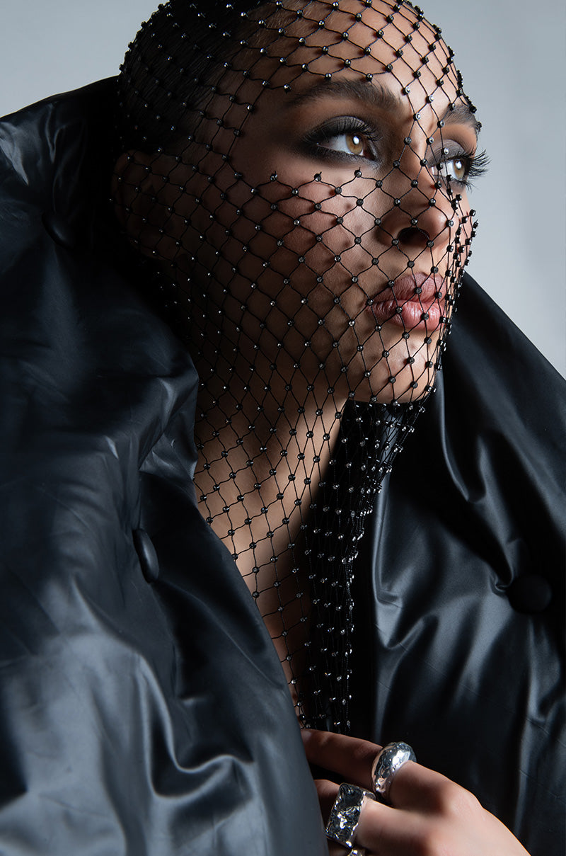 LUXE LIFE RHINESTONE BALACLAVA