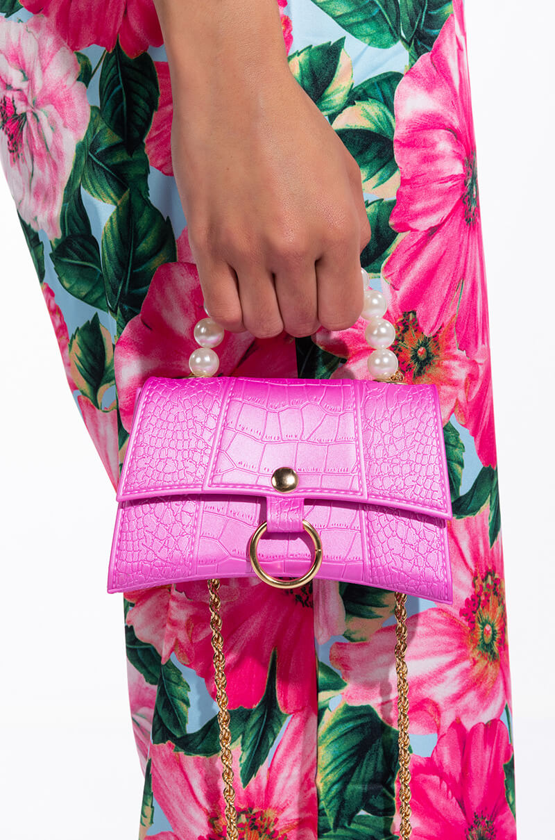 NOT A WHILE MNI PINK CROCODILE