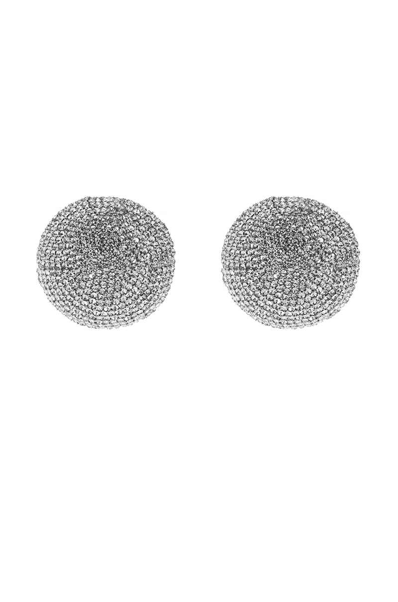 OVERSIZED BLING STUD EARRING