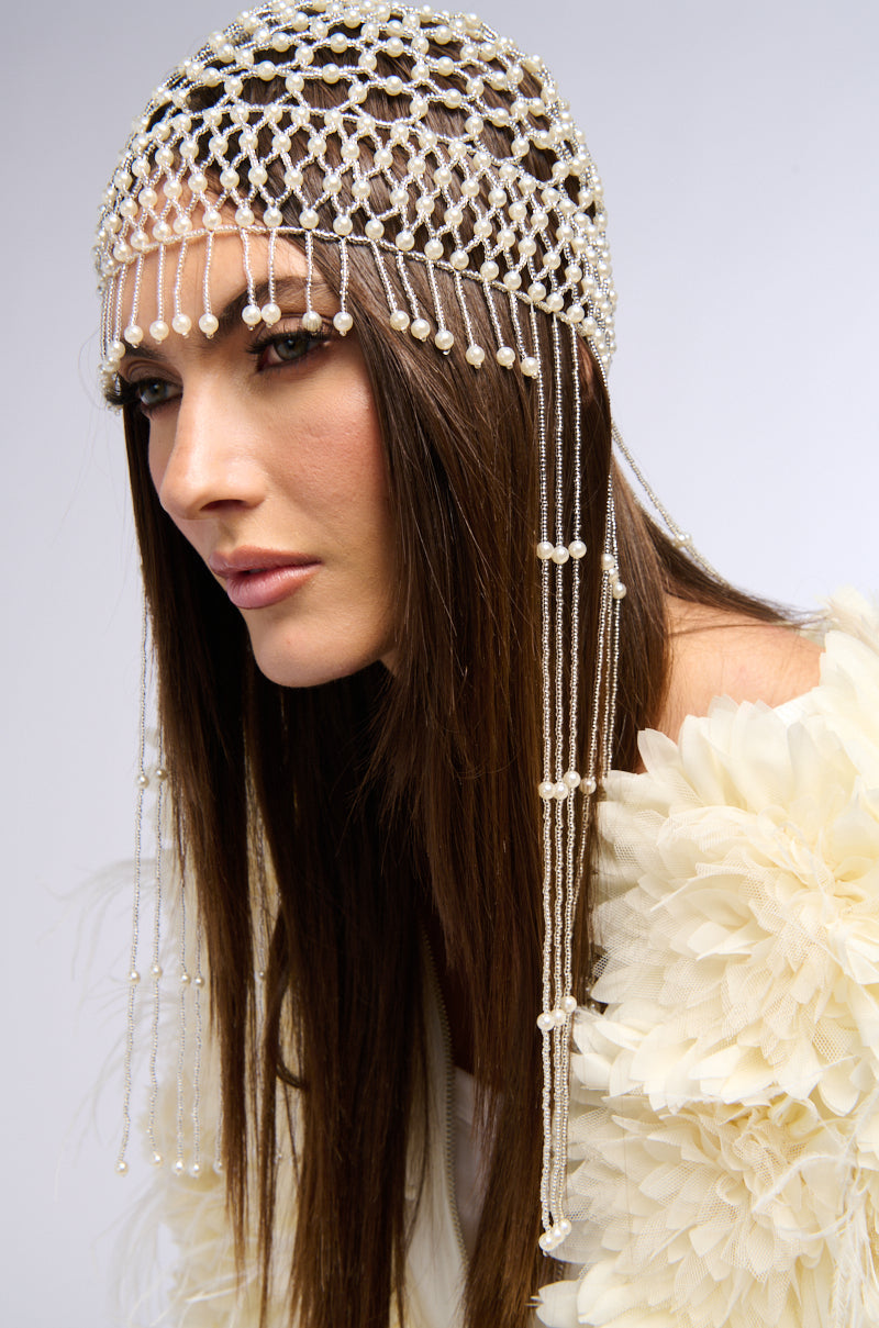 PEARL DREAMS BEADED HAT