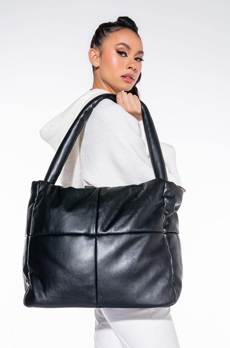 PLUSHY AF PU TOTE