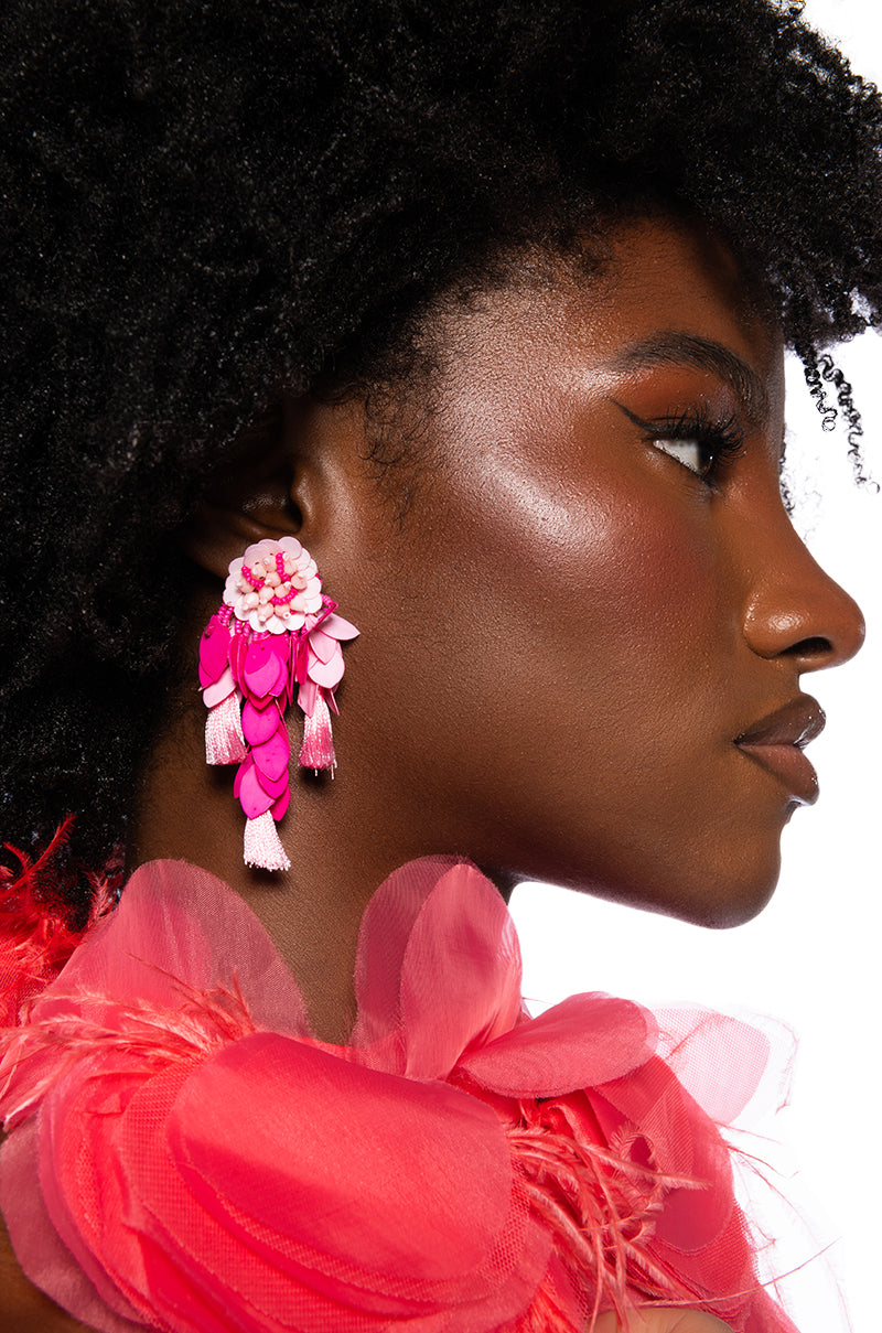 PRETTY IN PINK EARRING