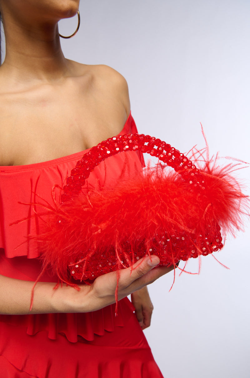 PROUD OF ME FEATHER BAG