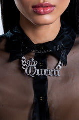 QUEEN BEE LEATHER CHOKER