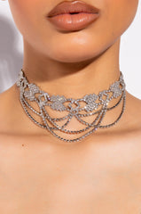 QUEEN DRIP RHINESTONE CHOKER