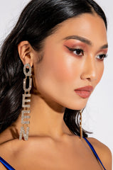 QUEEN NEVER DIES DROP EARRINGS