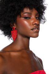 RED MOMENT EARRING