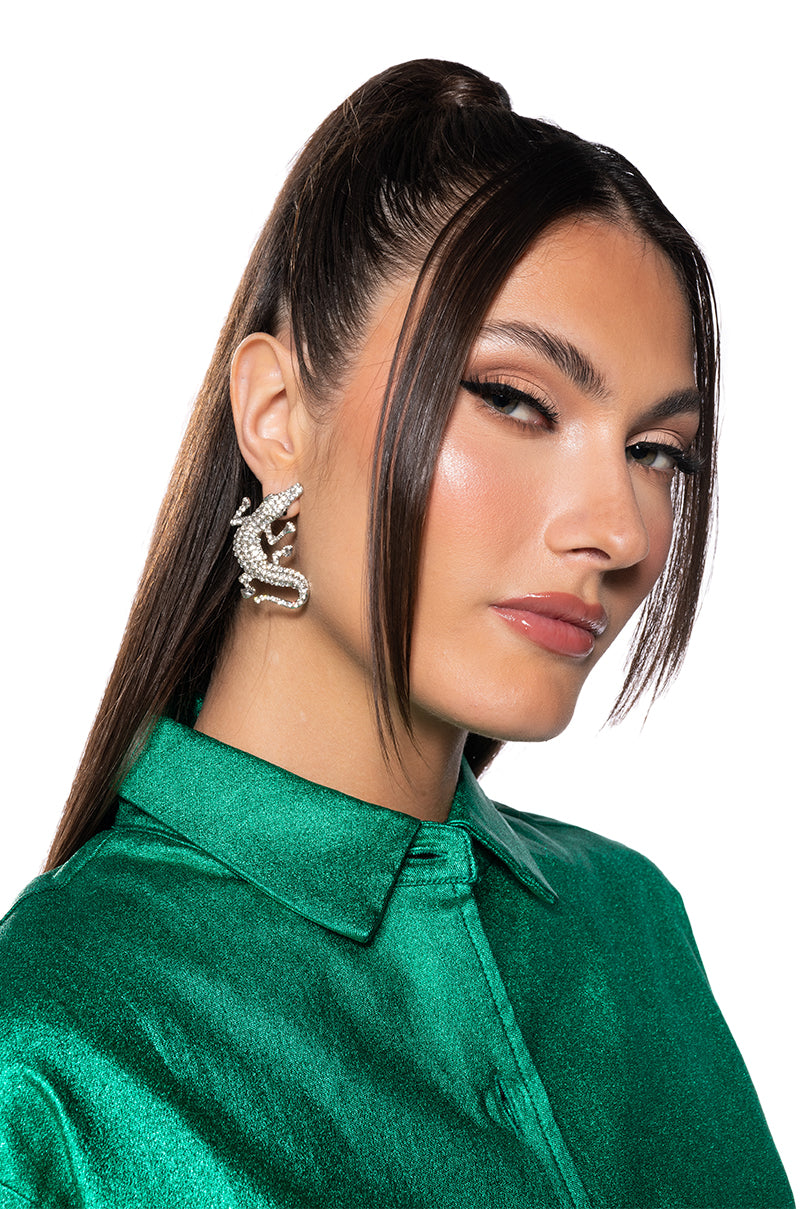 REGAL CROC EARRING