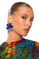 RETRO FLOWER EARRING
