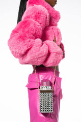 RHINESTONE LIPSTICK NOVELTY BAG