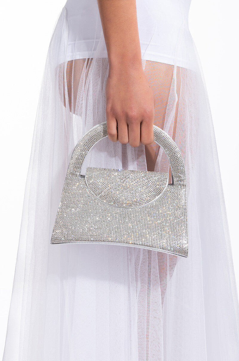 UP ALL NIGHT RHINESTONE BAG