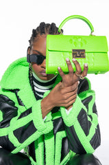 SEE YA LATER ALLIGATOR MED NEON GREEN BAG