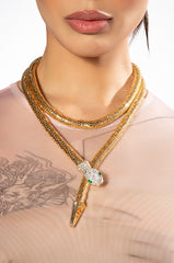 SNAKE WRAP AROUND NECKLACE