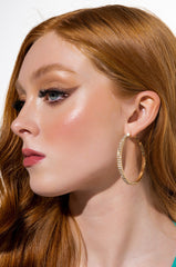 SPIN ME AROUND RHINESTONE HOOPS