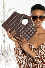 SQUARE ROOT CLUTCH BAG