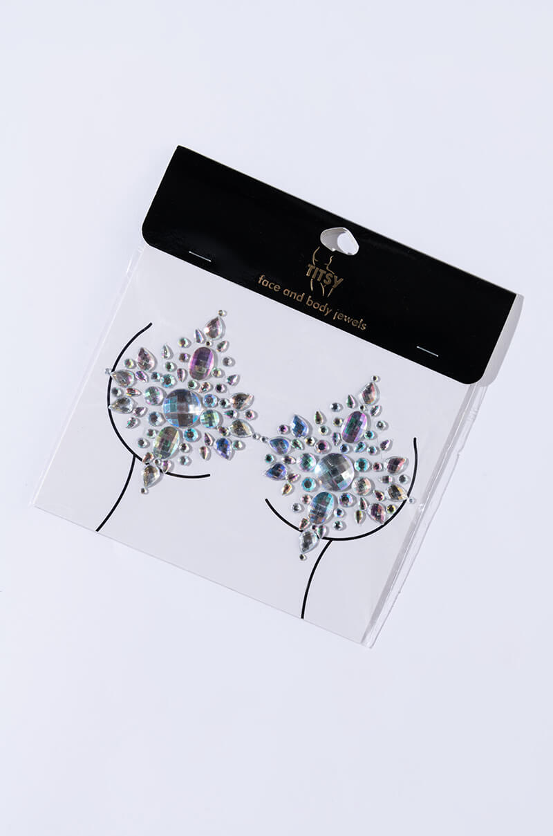 STARLIGHT RHINESTONE GEM NIP STICKER