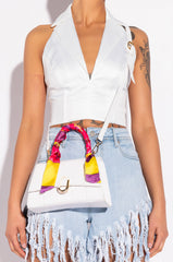 SUNDREAM BATWING WHITE SCARF PURSE