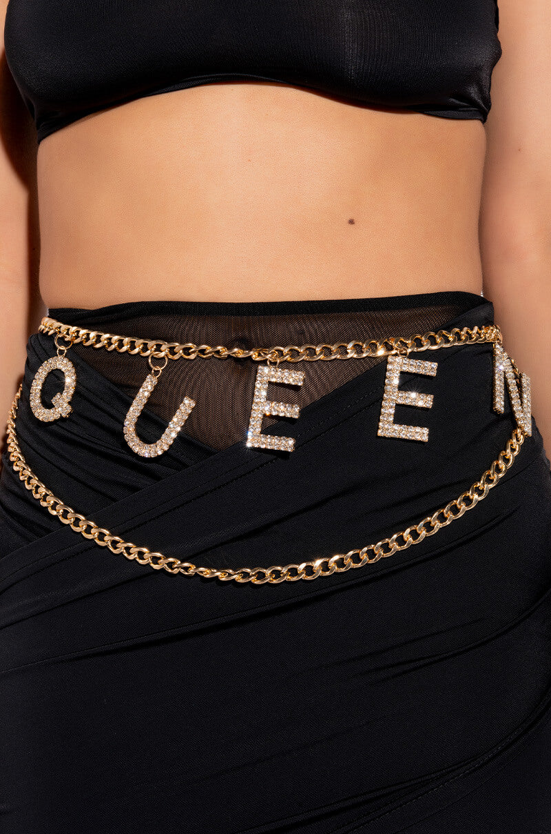THE QUEEN LAYERED CHAIN BELT