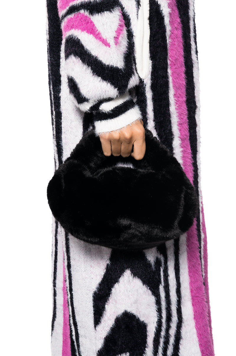 THEA FAUX FUR PURSE