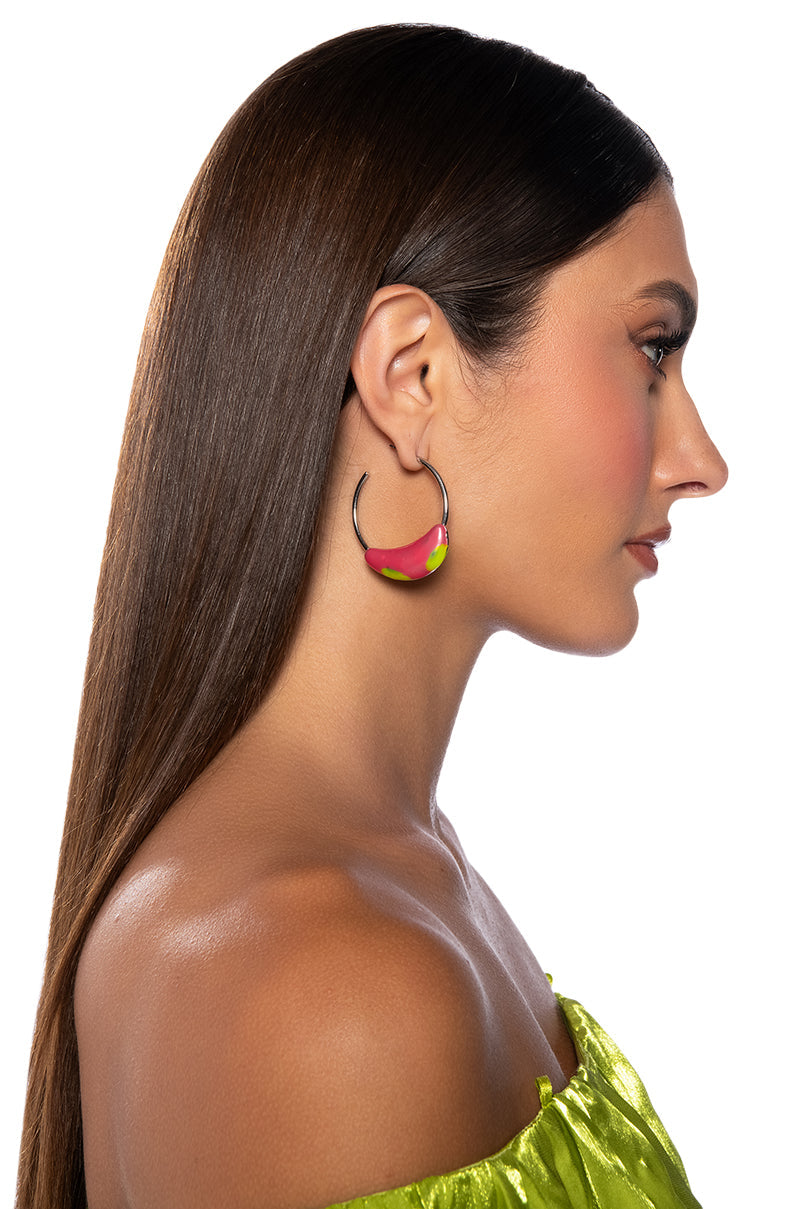THERMAL HOOP EARRING