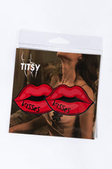 TITSY KISSES NIP STICKER