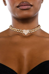 WANNA BE LIKE YOU RHINESTONE CHAIN NECKLACE