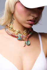 WAY TOO FLAME STATEMENT NECKLACE