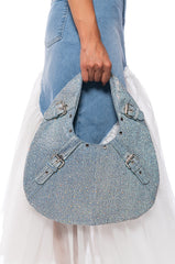 INEZ SILVER BUCKLE BAG