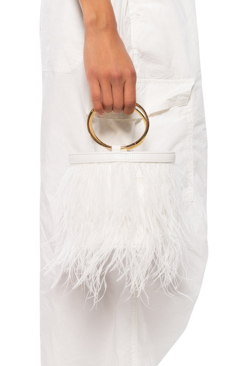 WHOLE LOTTA FEATHERS PURSE