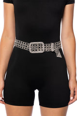 YOU WON'T BREAK ME BLING BELT